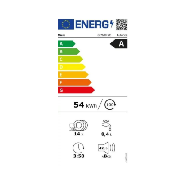 Lave vaisselle 60 cm ECOENERGIE A MIELE - Image 4